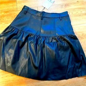 Zara faux leather mini skirt